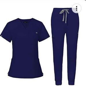 Navy blue scrub set